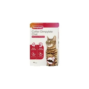 BEAPHAR Collier Dimpylate anti Puces et Tiques pour Chat - New