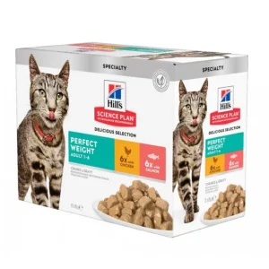 HILL'S Hill’s Science Plan Perfect weight pack mixte saumon/poulet Sale