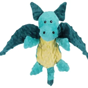 FLAMINGO Peluche Dragon "Werner" turquoise 40 cm pour chien - Outlet