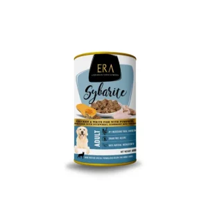 ERA Pâtée Sybarite pour chien adulte - Poulet, Poisson blanc et Potiron Fashion