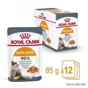 ROYAL CANIN HAIR & SKIN en gelée - 12x85Gr Outlet