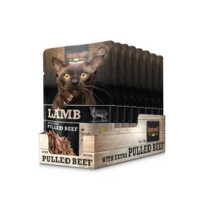 LEONARDO Terrine pour chat Agneau effiloché Sale