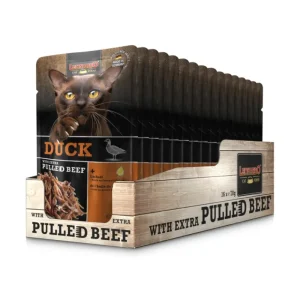 LEONARDO Terrine pour chat Canard effiloché Best