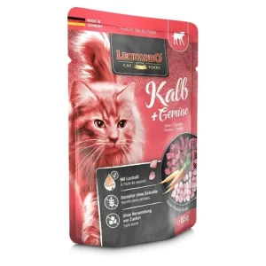 LEONARDO Terrine pour Chat Veau & Légumes Hot