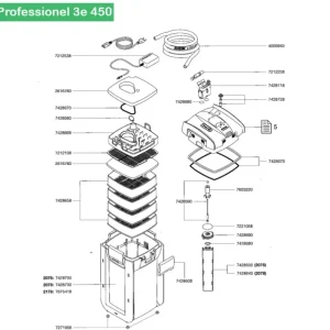 EHEIM Tube d'aspiration (7275808) Prof et eXperience 350 Hot