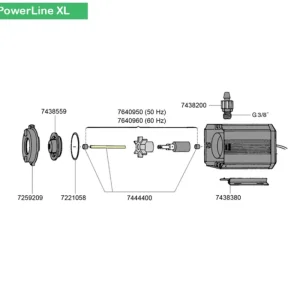 EHEIM Turbine + axe (7640950) PowerLine XL Fashion