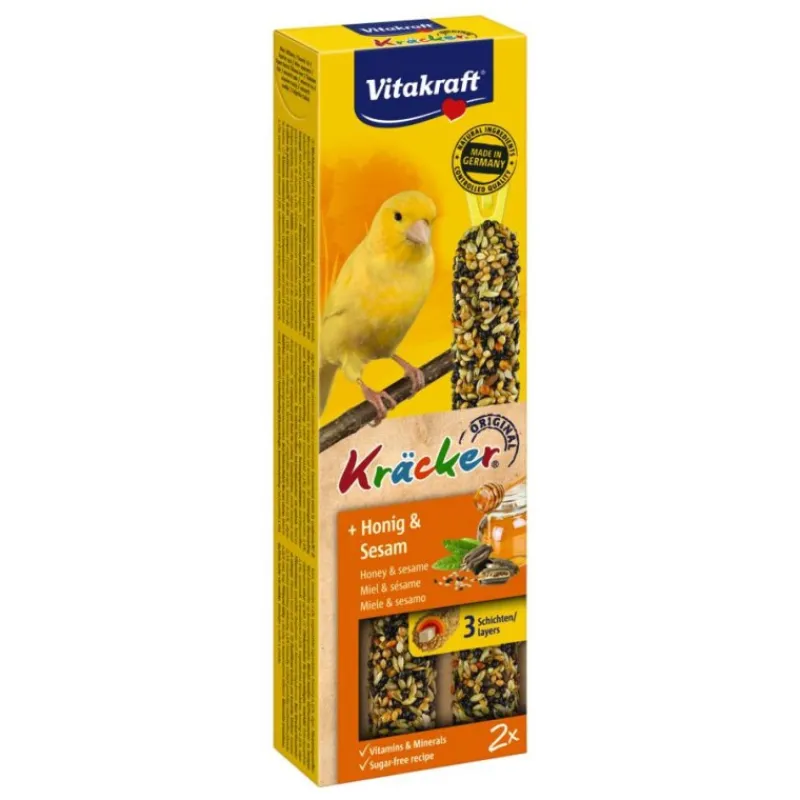 vitakraft_krcker_canaris__0.webp VITAKRAFT VITOBEL Vitakraft Kräcker Canaris au miel & sésame x2 Best